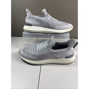 Peter Millar Hyperlight Apollo Moon Gray Knit Slip On Shoe Sneaker Mens 11 EUC